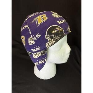 Baltimore Ravens Welding Cap Mens Purple Black NFL Football Reversible Made‎ USA